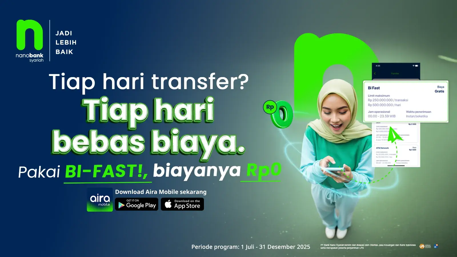 Headline: Transfer Bebas Tanpa Batas via BI-FAST