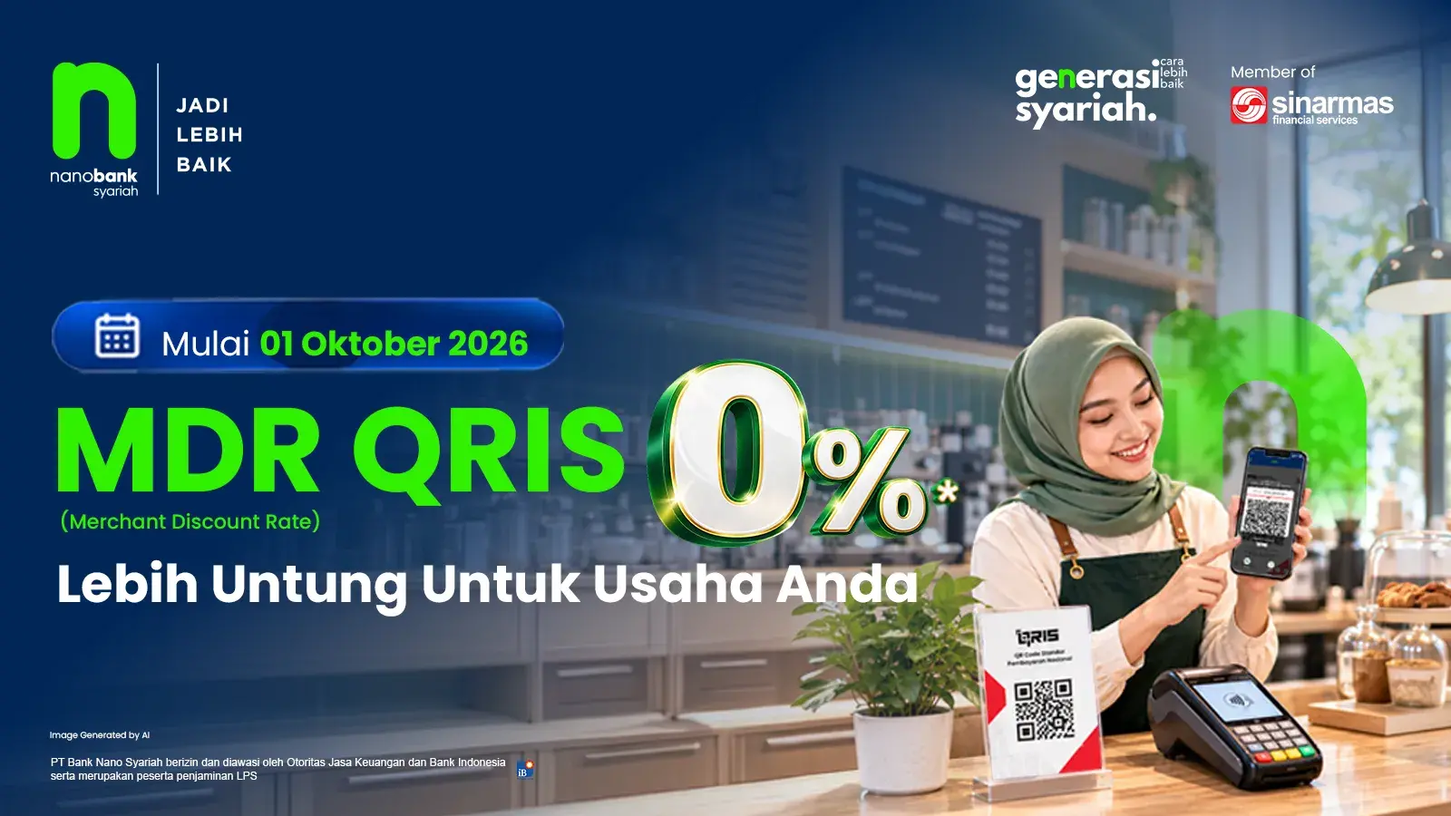 Informasi Perubahan MDR Aira QRIS Merchant