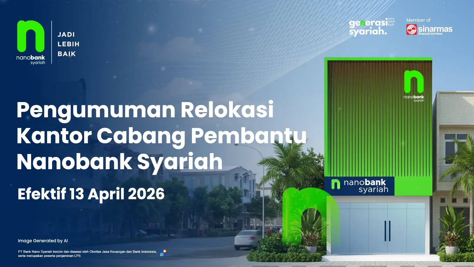 Pengumuman Relokasi Kantor Cabang Pembantu Nanobank Syariah