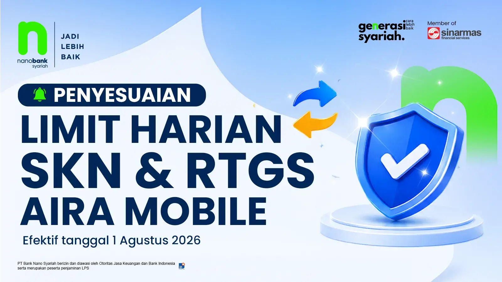 Penyesuaian Limit Harian SKN & RTGS