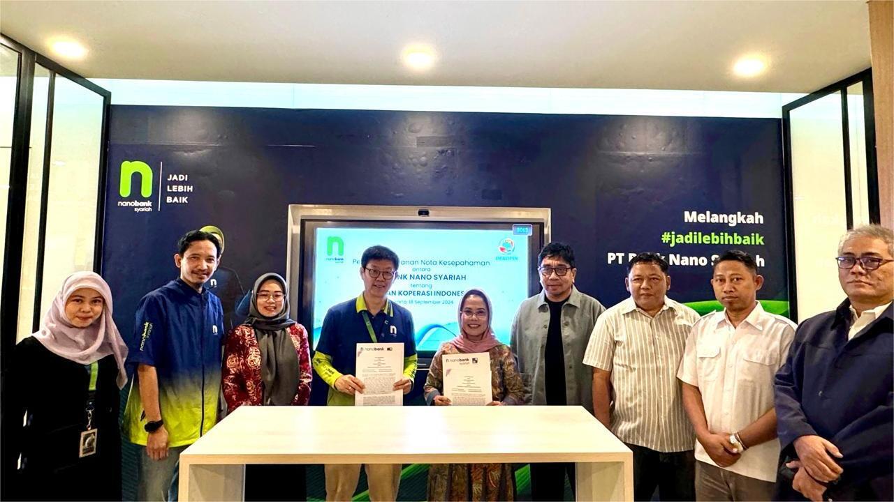 Nanobank Syariah dan Dewan Koperasi Indonesia Tandatangani Nota Kesepahaman