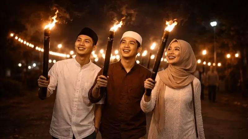 Amalan Malam Takbiran yang Dianjurkan. Takbir, Doa, dan Sedekah Online